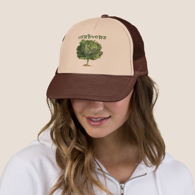 Herbivore Vegan Vegetarian Kale Hat Truckerkappe (Beispiel)