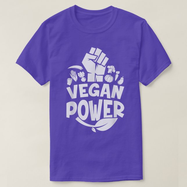 Herbivore Vegane Power Fitness Meatless Vegetarian T-Shirt (Design vorne)