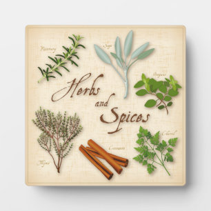 Herbs and Spices Platte Fotoplatte