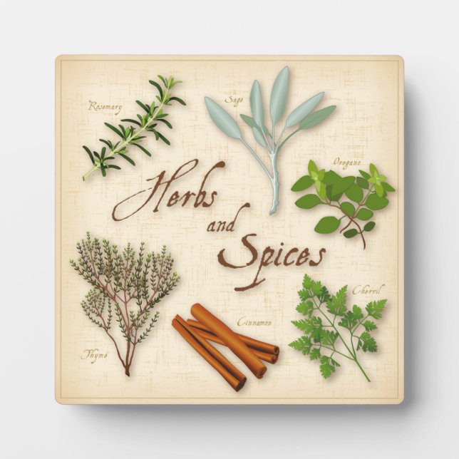 Herbs and Spices Platte Fotoplatte (Vorderseite)