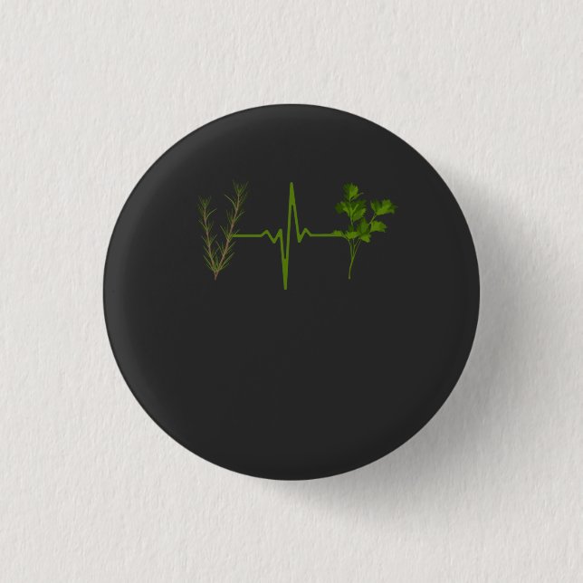 Herbs Garden Herbs Heartbeat Button (Vorderseite)