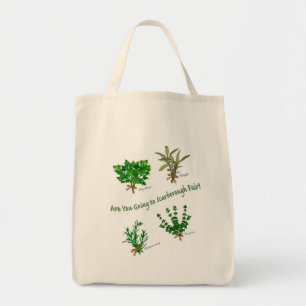 Herbs of Parsley, Sage, Rosemary and Thyme Tragetasche