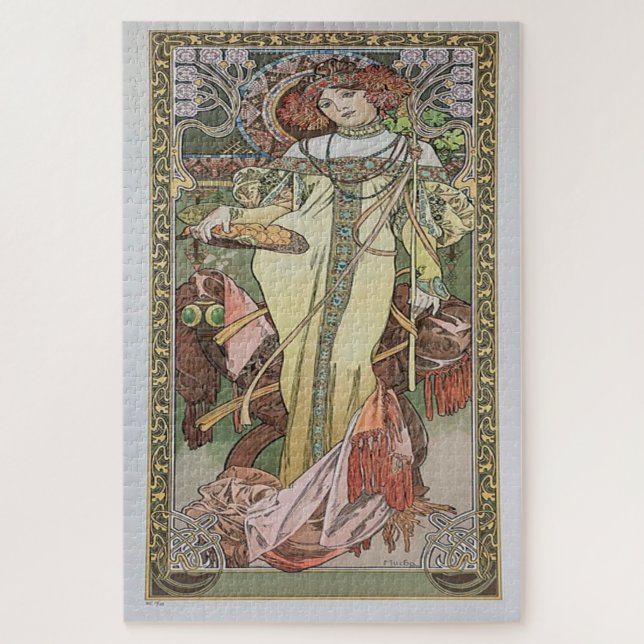 Herbst 1900: Ein Jugendstil von Mucha (Vertikal)