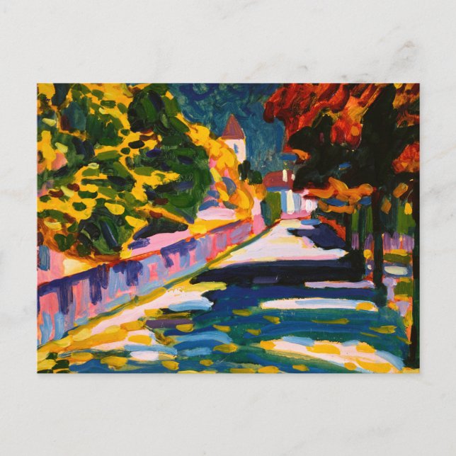 Herbst 1908 von Wassily Kandinsky Postkarte (Vorderseite)