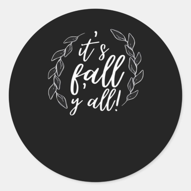 Herbst 2010 ist das Herbstdesign einzigartig Runder Aufkleber (Vorderseite)