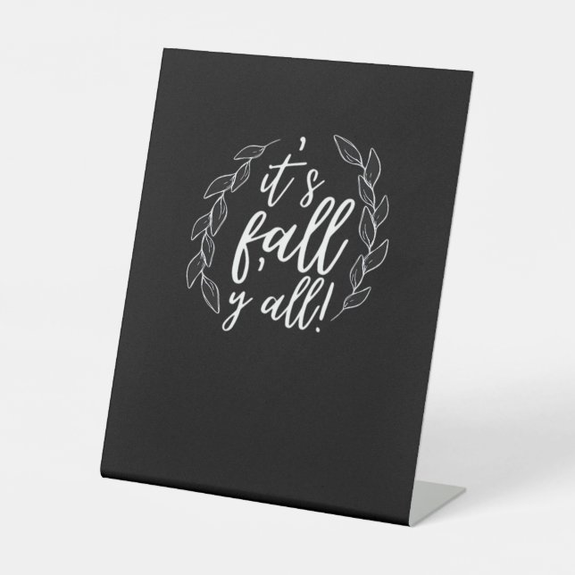 Herbst 2010 ist das Herbstdesign einzigartig Sockelschild (Vorderseite)