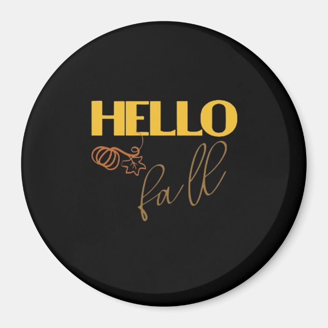 Herbst 2010 Verlasst Design Niedlich Pumpkin V Magnet (Vorne)