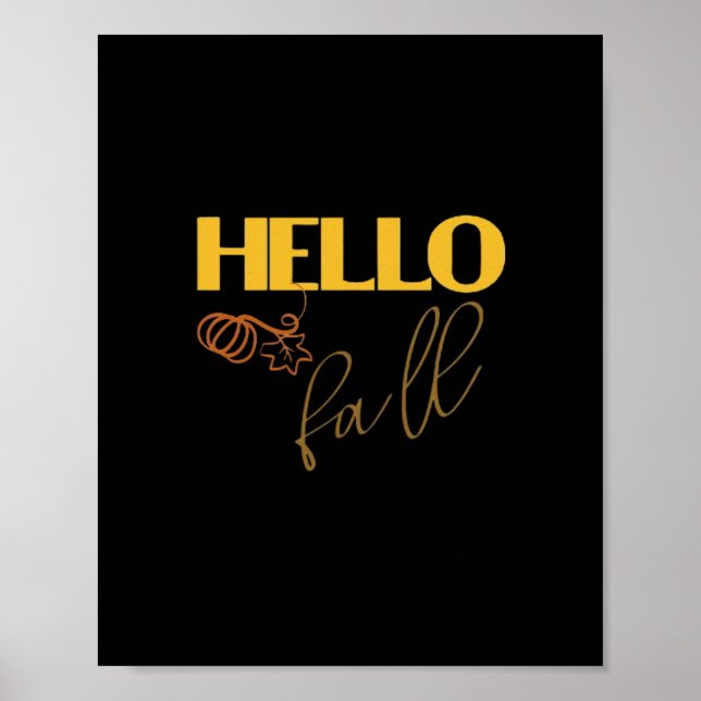 Herbst 2010 Verlasst Design Niedlich Pumpkin V Poster (Vorne)