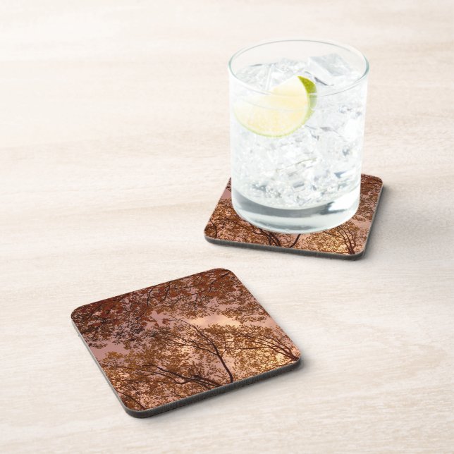 'Herbst Abstrakt' Cork Untersetzer Set (Rechte Seite)