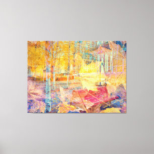 Herbst Abstrakt Leinwanddruck