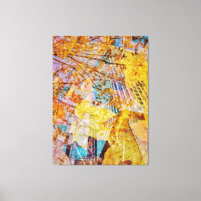 Herbst Abstrakt Leinwanddruck (Vorderseite)