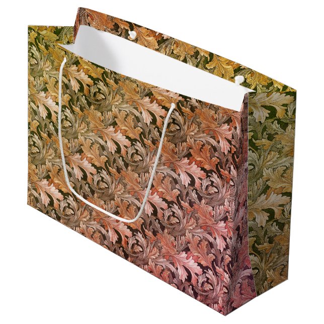 Herbst-Acanthus  Große Geschenktüte (Vorderseite Schrägansicht)