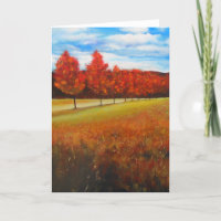 Herbst Acrylmalerei | Grußkarten
