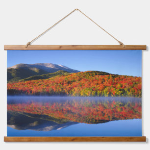 Herbst Adirondack Mountains   New York Wandteppich Mit Holzrahmen