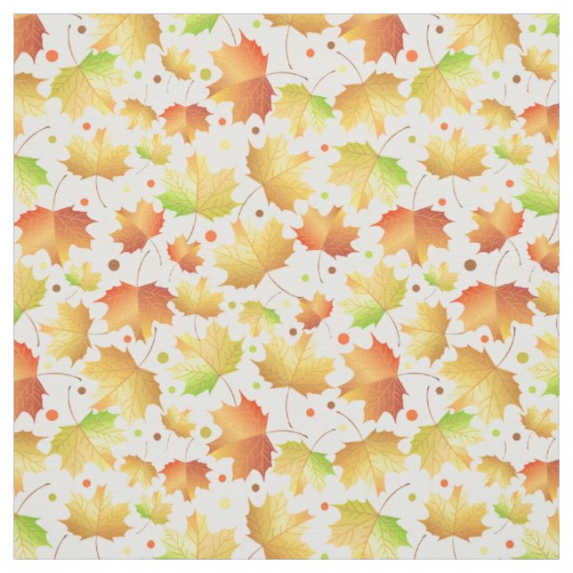 Herbst-Ahorn-Blätter Stoff (Muster)