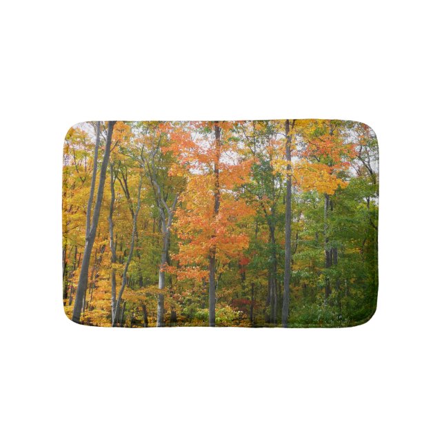 Herbst-Ahornbäume Herbstfotografie Badematte (Vorderseite)