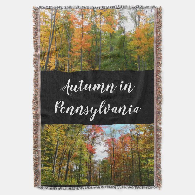 Herbst-Ahornbäume Herbstfotografie Decke (Vorderseite Vertikal)