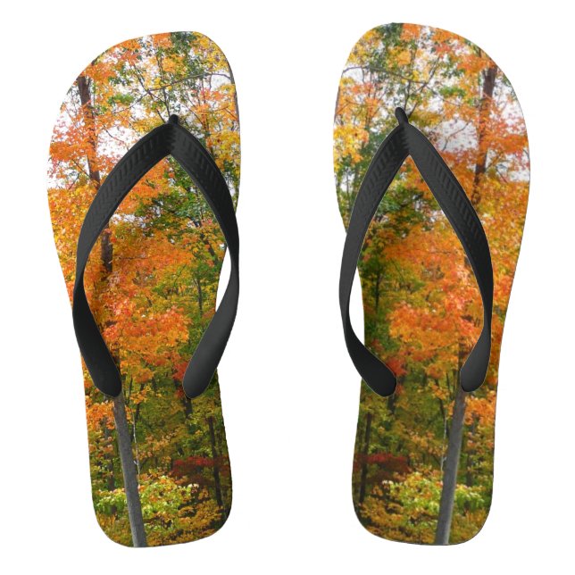 Herbst-Ahornbäume Herbstfotografie Flip Flops (Fußbett)
