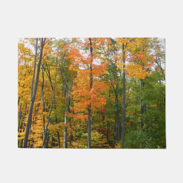 Herbst-Ahornbäume Herbstfotografie Fußmatte (Vorderseite)