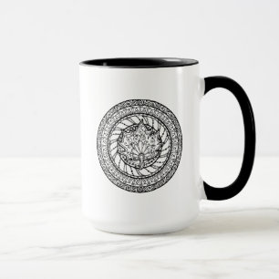 Herbst-Ahornblatt-Gekritzel Tasse