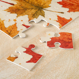 Herbst-Ahornblätter-Muster | Herbst Orange-Rotes B