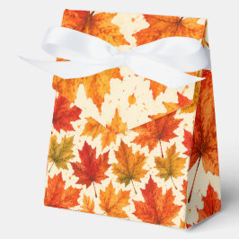 Herbst-Ahornblätter-Muster | Herbst Orange-Rotes B Geschenkschachtel