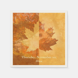 Herbst, Ahornleaf Serviette