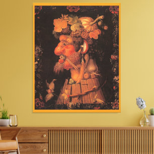 Herbst, Allegorische Malerei, Leinwanddruck