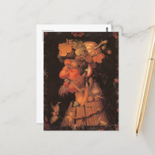 Herbst, Allegorische Malerei, Postkarte