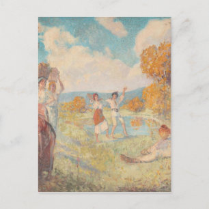 Herbst Allegory (The Art and The Wine) von Nicolae Postkarte