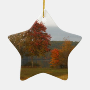 Herbst am Arrowhad-See. Keramik Ornament