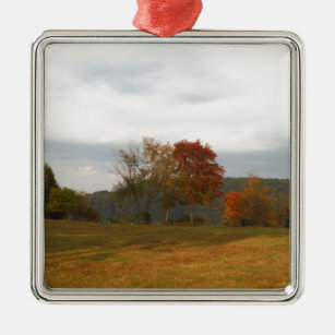 Herbst am Arrowhad-See. Silbernes Ornament