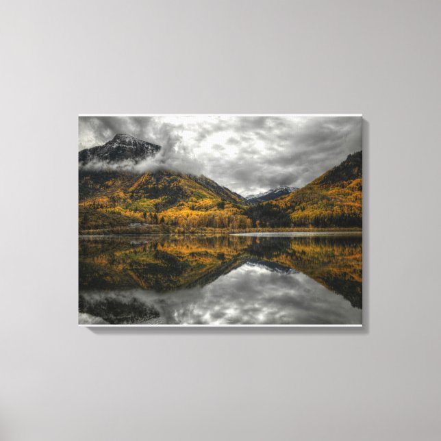 Herbst am Bibersee in Marbella, Colorado Leinwanddruck (Vorderseite)