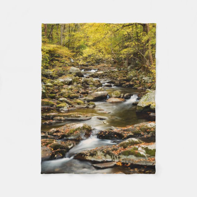 Herbst am Big Creek Fleecedecke (Vorderseite)
