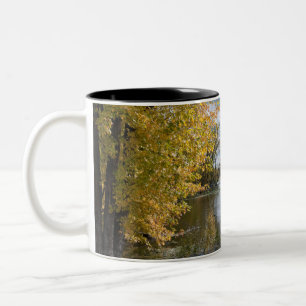 Herbst am Black Dog Lake Zweifarbige Tasse