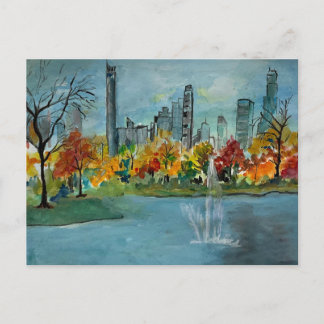 Herbst am Jacquline-Kennedy-Stausee  Postkarte