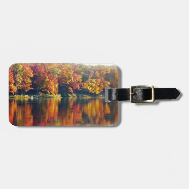 Herbst am See Gepäckanhänger (Vorderseite horizontal)