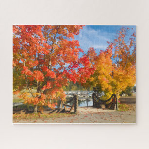 Herbst am See im Norden von Idaho 500 Teile Puzzle