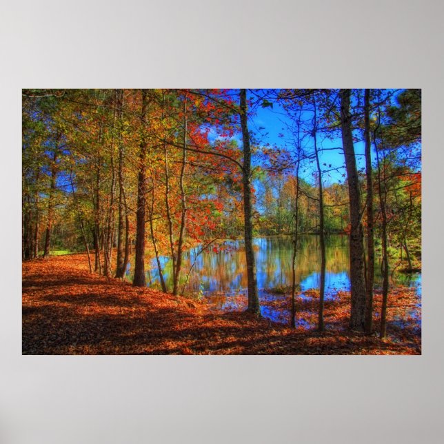 Herbst am See Poster (Vorne)