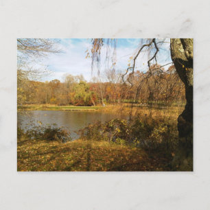 Herbst am See Postkarte