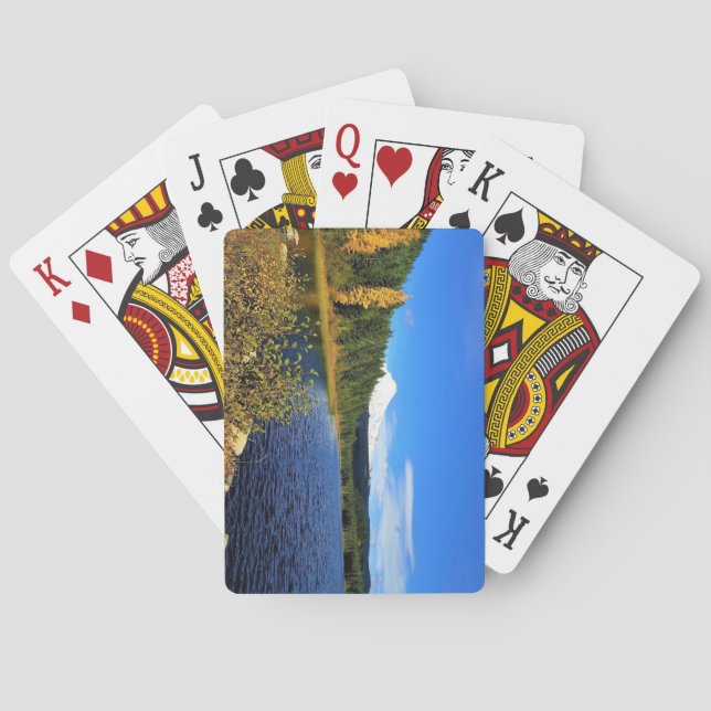 Herbst am See Trillium oder Spielkarten (Rückseite)