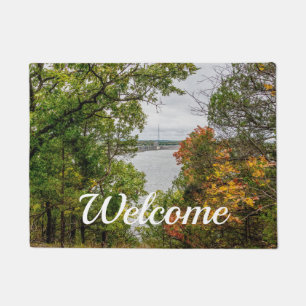 Herbst am Truman Dam Welcome Doormat Fußmatte