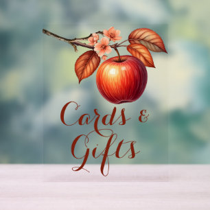 Herbst-Apfel-Junggesellinnenabschied-Karten und Ge Acrylschild