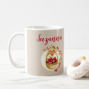 Herbst-Apfelkorb Personalisierter Kaffeebecher Kaffeetasse