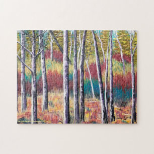 Herbst-Aspen-Abstrakt-Puzzle