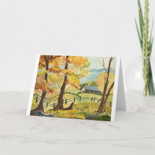 Herbst auf dem Bauernhof Karte