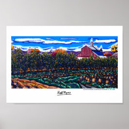 "Herbst auf dem Bauernhof, Pumpkins und Sonnenblum Poster