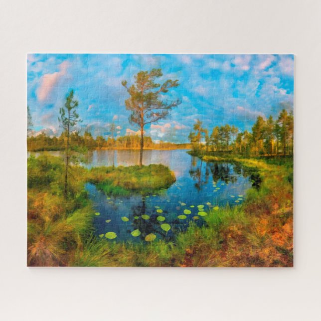 Herbst auf dem Fluss (Horizontal)