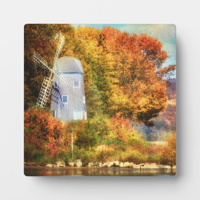 Herbst auf dem Fluss Fotoplatte (Vorderseite)
