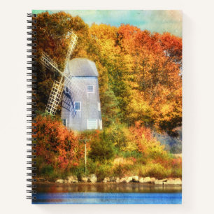 Herbst auf dem Fluss Notizbuch